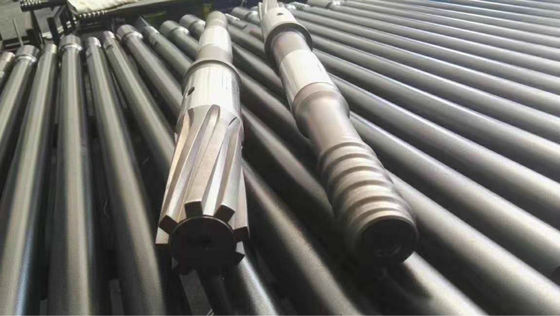 T38 COP1238 Shank Adapter 500mm Length 8 Spline High Carbon Steel for Masonry Drilling