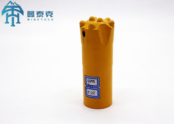 Taper Drill Bit 38mm 8 Buttons Rock Drilling Bits For Rock Drilling And Mining