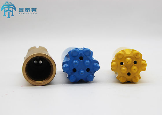 43mm R28 Thread Spherical Button Bit with 7 Buttons and High Wear Resistance for Rock Drilling
