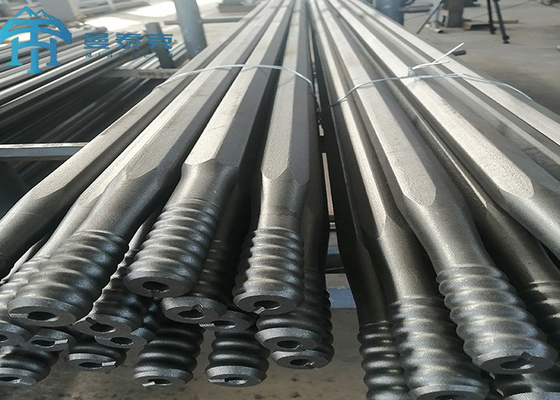 High Rigidity T38 Drill Rod  Mining Quarring Threaded Drill Rod 600mm-6400mm