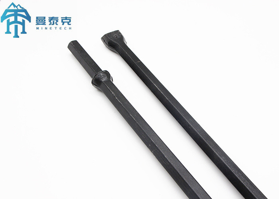 19mm Pneumatic Hexagonal Chisel Bit Integral Steel Drill Rod For Smaill Hole Drilling