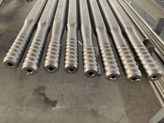 Top Hammer Rock Tools R32 Hex Extension Thread Drill Rod For Mining And Quarrying