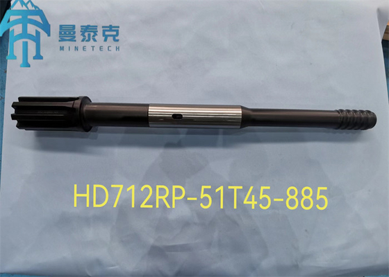 Thread T38 Shank Adapter for Tunneling Top Hammer Drill Tools with 380mm Length for Drifting and Tunneling Applications