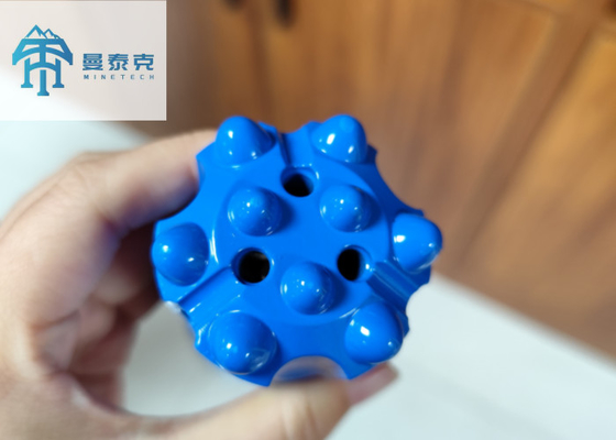 High-efficiency R32 51mm Thread Button Bit with Tungsten Carbides for Hard Rock Drilling