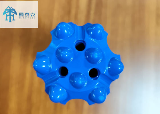 R32 Thread Button Bit 45mm with 9 Buttons for Tunneling Quarrying Made of Carbide and Steel