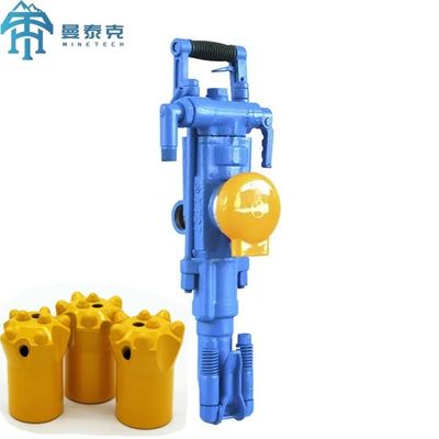 YT27 Portable Air Leg Rock Drill Machine with 34-45mm Drilling Hole Diameter 5m Depth and 27kg Lightweight Design