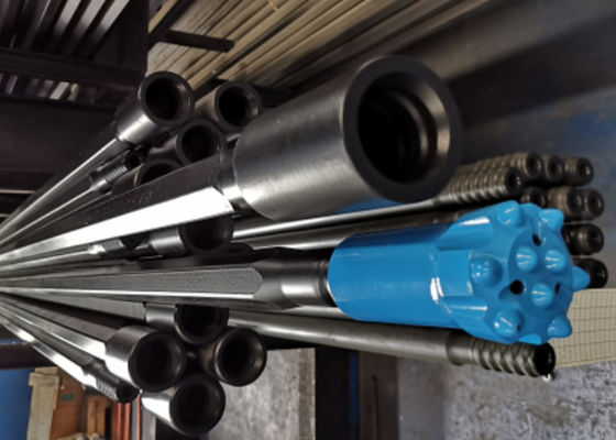 R32 Thread Drill Rod Top Extension High-Strength Steel Hexagonal and Round Configurations for Mining Tunneling