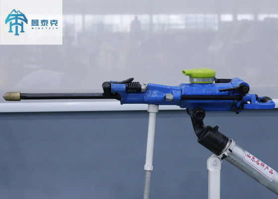 YT28 Portable Pneumatic Hand Held Air Leg Rock Drilling Machine with H22*108mm Drill Rod for Wet Drilling in Railway Construction