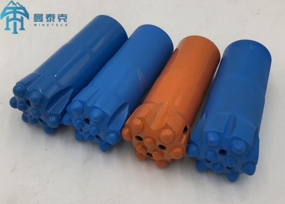 Long Skirt T38 64mm Thread Button Bit with Carbon Steel Flat Face for Rock Drilling