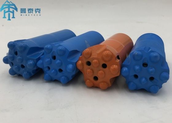 Long Skirt T38 64mm Thread Button Bit with Carbon Steel Flat Face for Rock Drilling