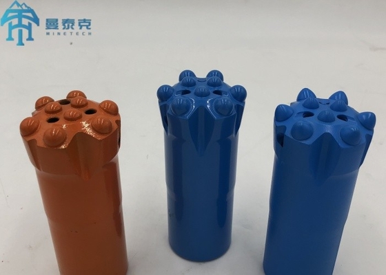 Normal Skirt T38 64mm Thread Button Bit With CNC Milling Heat Treatment