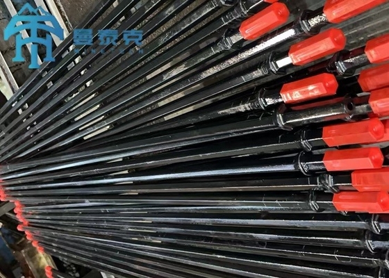 High Quality 11 Degree Taper Drill Steel Rod Special Hard Rock Drilling Hole Machine Part H22 Taper Drill Pipe Mining