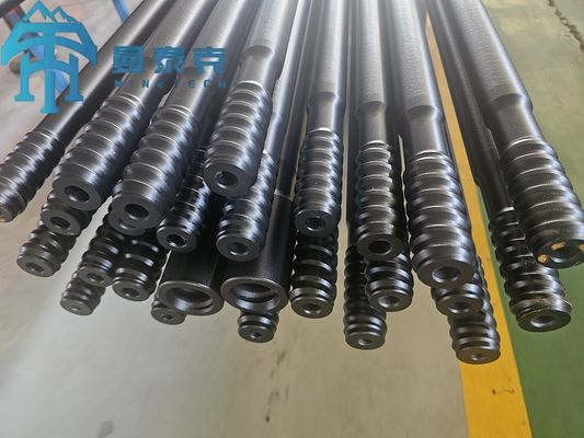 T45 3050mm CNC Machined Thread Drill Rod with Holistic Carburization for Rock Drilling