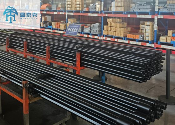 T38-H35-R32 Threaded rock drilling rod 2700mm for  Tunnel drifting