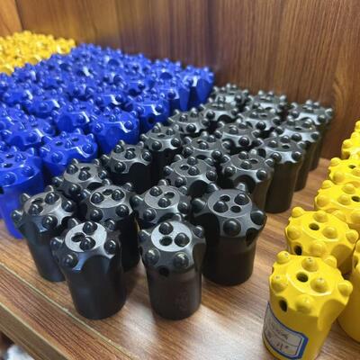 7 11 12 Tapered Button Bits Rock Drilling Tools For Mining Rock Excavation