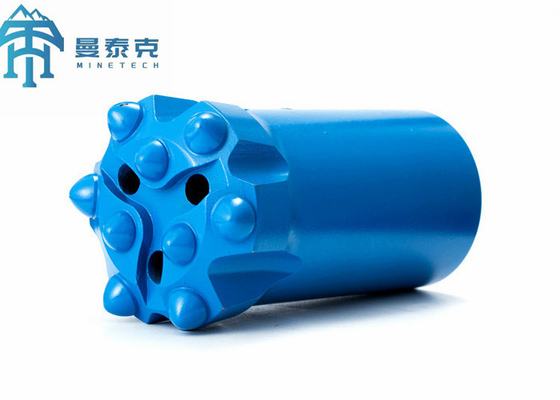 Tungsten Carbide 9 Buttons 64mm T38 Thread Button Bit Mines Drilling