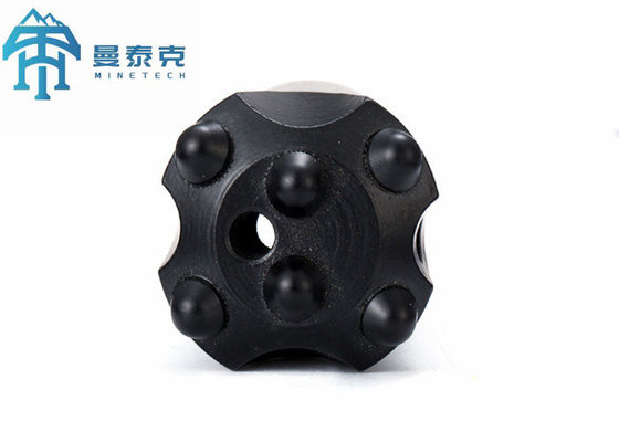 High Performance 11 Degree 32mm Carbon Steel Tapered Button Bit with 6 Buttons and 2 Flushing Holes