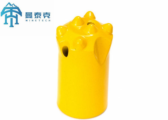 34mm Tapered Button Bit for Rock Drill with 50mm Length and 6 Buttons for Mining and Tunneling