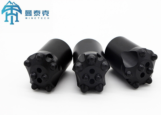 34mm 7 Degree Tapered Button Bit With Zin Coated Inside Mining Tools