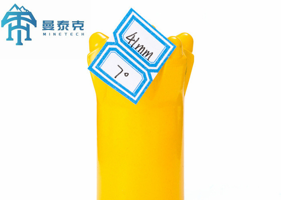 7 Degree Yellow 41mm Drilling Button Bit Forging Rock