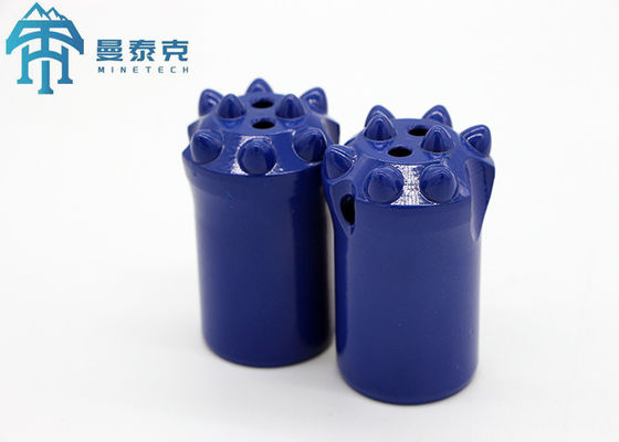 11 Degree 4-8 Buttons Short Skirt Tapered Button Bit Rock Drill Tool 26-50mm Diameter