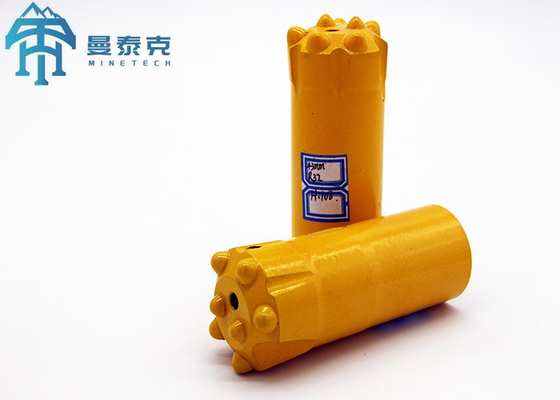 Long Skirt Quarrying Rock Tools Drill Mining Tapered Button Bit 34mm