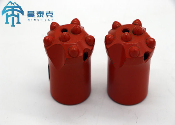 High Performance 26-43mm Diameter Rock Drilling Bit with 50/55/65mm Skirt Body and 7°/11°/12° Taper Button Bit