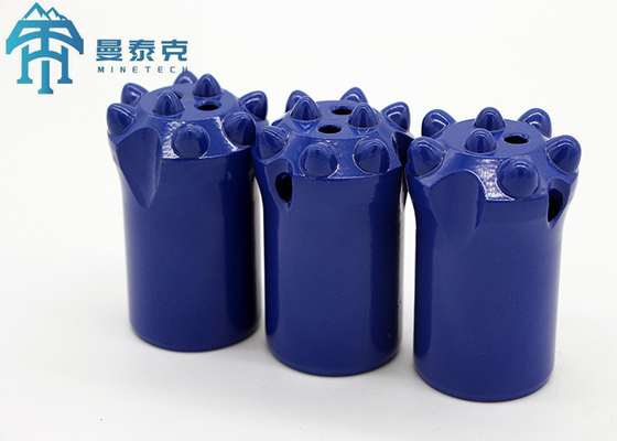 Precision Tapered Button Bit Short Skirt Carbide Steel Drill Bit with Custom Button Number 7°/11° Taper