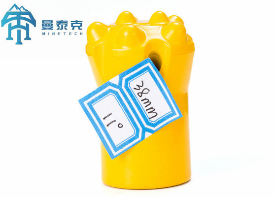 Carbide Steel Tapered Button Bit with Customized Button Number and 2 Flushing Holes - Free Sample in Suit Case Package