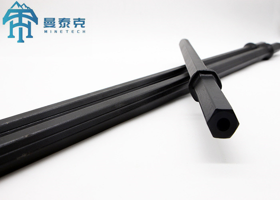 Full Carburized 12° Drilling Bar Hexagonal Drill Rods For Tunnelling And Drifting
