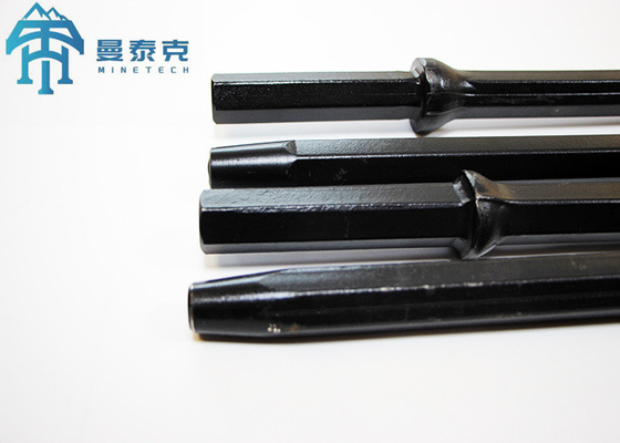 Top Hammer Rock Drill H22 7 Degree Taper Drill Rod For Mining Tunneling Shank Hex 22*108mm