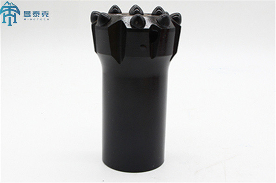 T45 76mm Thread Button Bit Normal Body Spherical Buttons Hard Rock Drilling