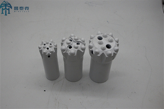 White Colour 64mm T38 Thread Button Drill Bit Bench And Production Drilling