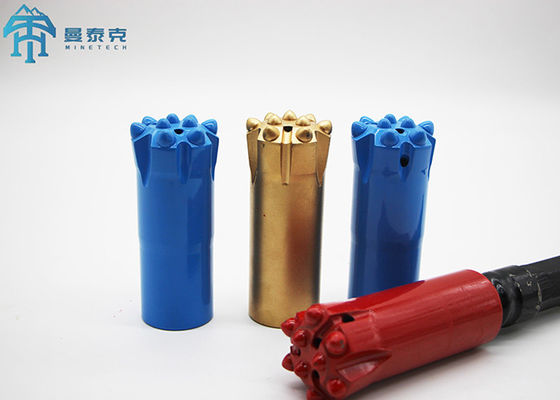 T45 Ore Quarry Thread Button Bit with 33mm ~ 152mm Head Diameters for High Performance Rock Drilling