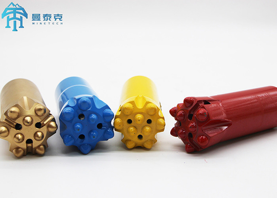 Thread Button Bit with Tungsten Carbide and High Strength Alloy Steel for Mining and Quarrying 33 - 127mm