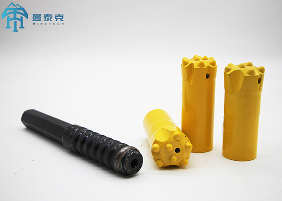 High Strength Alloy Steel R28 35mm Rock Drilling Bit Customized Color