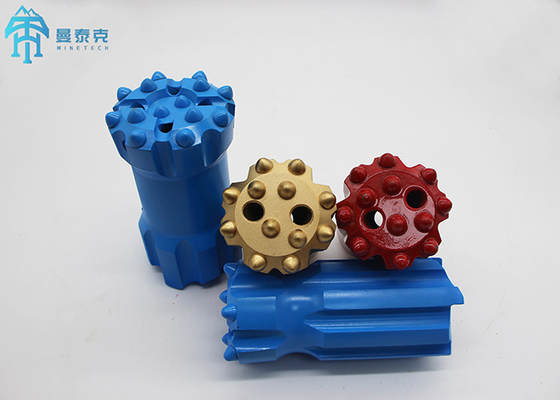 76mm T45 Hard Rock Drilling Button Bit Retrac Tungsten Carbide Thread