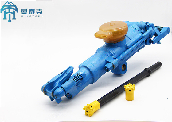 26.5 Kg Rock Drill Tools Blue Red Air Legs Drilling Hole 26-48mm Model YT29A YT27 YT28