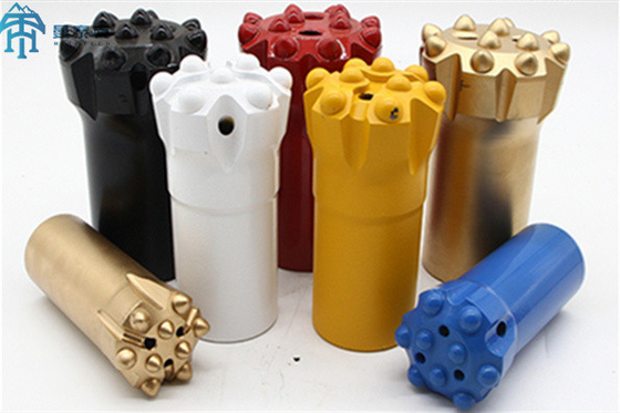 Long Hole Drilling Retract Button Bit T38 Threaded 76mm