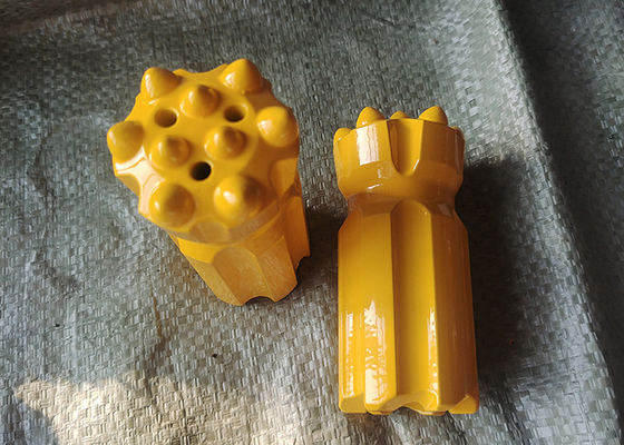 T38 Thread Retract Button Bit with 6 Flushing Holes and Long Lasting Performance for Quarry/Mining/Tunneling