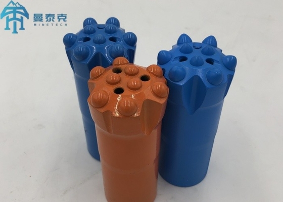 Open Pit Thread Button Bit With Tungsten Carbide And High Strength Alloy Steel