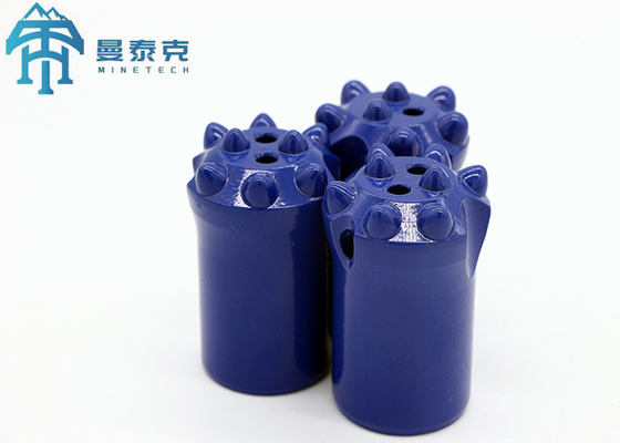 36mm Diameter Taper Button Bit with 2 Flushing Holes and Alloy Steel Construction for Mining and Tunneling
