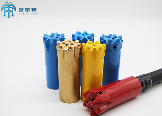 R32 Thread Button Bit with High Strength Alloy Steel and Heat Treatment for Bench Drilling