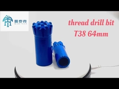 Spherical T38 76mm Thread Rock Drill Button Bits For Mining Broca Normal Body